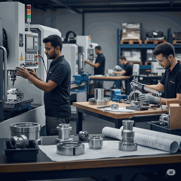 CNC VMC Machined part